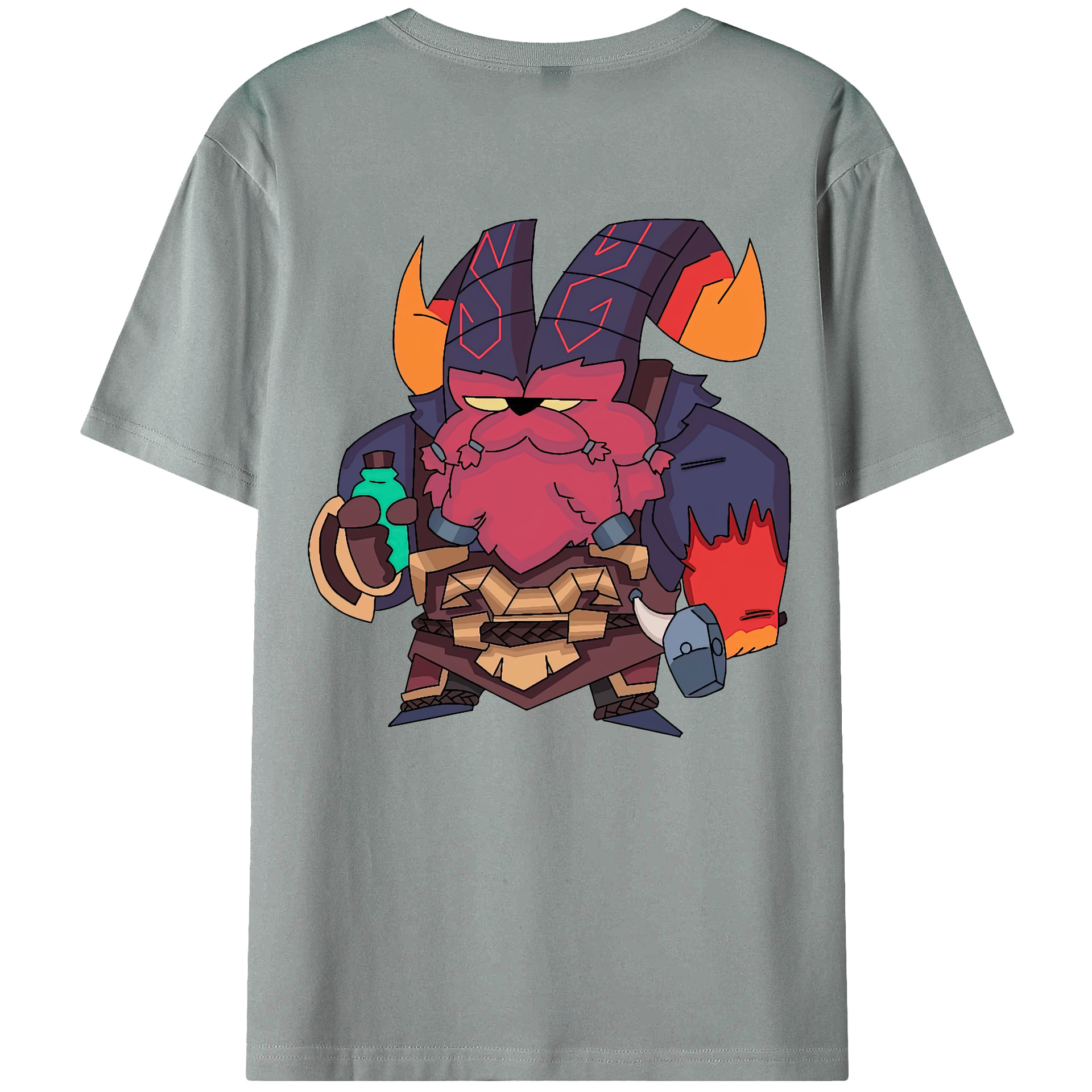 リーグ・オブ・レジェンド League of Legends LOL 綿100％ メンズ半袖Tシャツ（バックプリント） 通気性